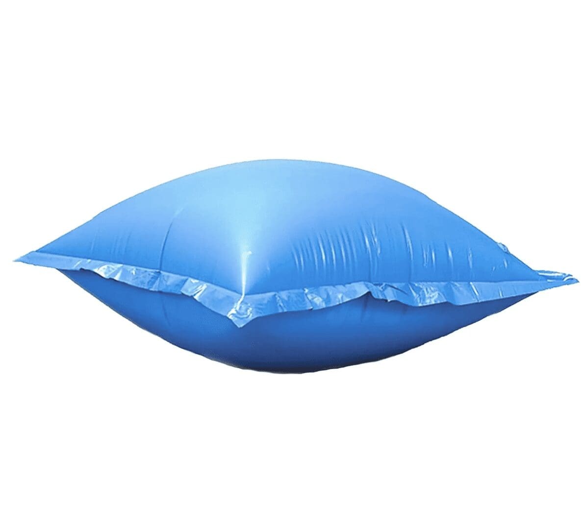 Blue pool water bag inflatable pillow.